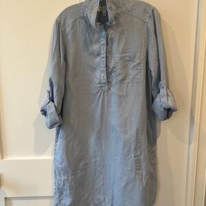 Michael Stars Eleanor Linen Shirt Dress